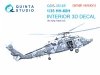 Quinta Studio QDS-35165 HH-60H Rescue Hawk 3D-Printed & coloured Interior on decal paper (Kitty Hawk) (Small version) 1/35